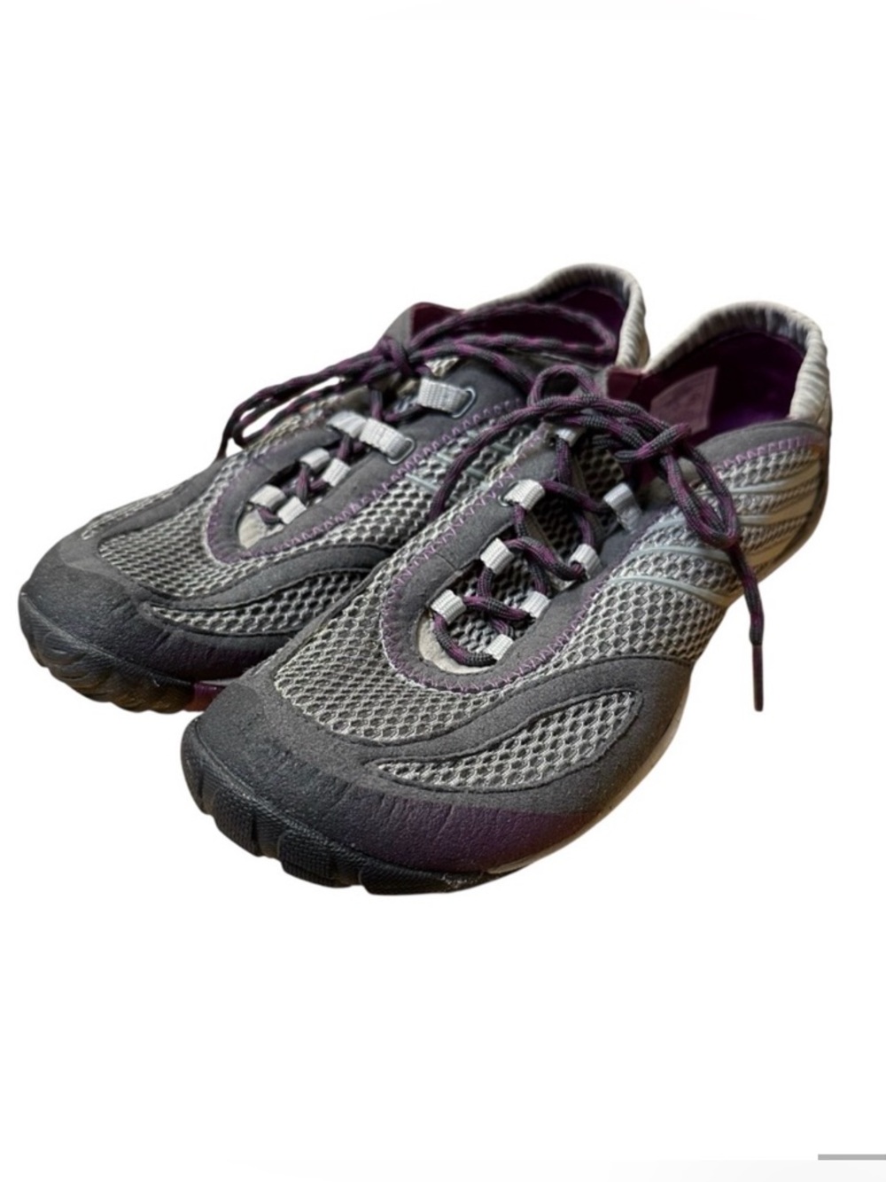 Merrell Gray‎ Purple Mesh Barefoot Minimalist Trail Running Shoes Womens